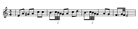 Ónde vas de madrugada (MQ 023) - staff notation