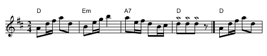 Onder de linde - staff notation