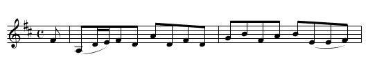 One Choppin mair - staff notation