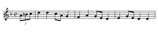 One evening fair - staff notation