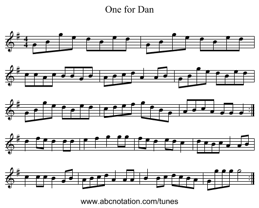 One for Dan - staff notation