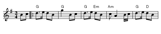 One More Dance & Then - staff notation