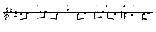 One More Dance & Then - staff notation