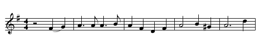 One More Day - staff notation