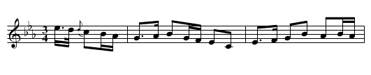 One night I dreamt - staff notation