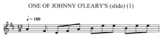 ONE OF JOHNNY O'LEARY'S (slide) (1) - staff notation
