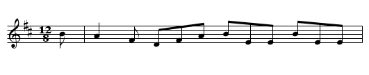 One of Johnny O'Leary's - staff notation