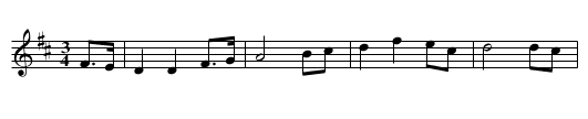 One Sunday after Mass - staff notation