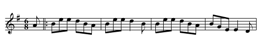 One-Horned Cow [3], The - staff notation