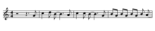 One-Hour Mama - staff notation