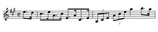 O'Neill's Hornpipe [2] - staff notation