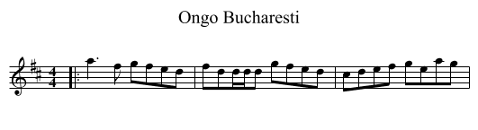 Ongo Bucharesti - staff notation