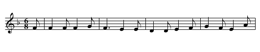 Oonagh - staff notation