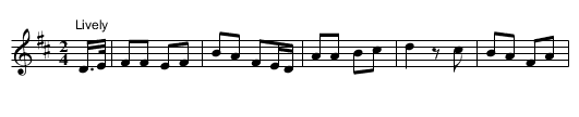 Open Window, The - staff notation