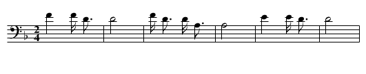 Opening Song of the Sun Dance (b) - staff notation