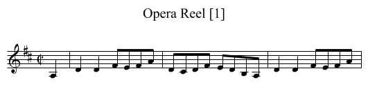 Opera Reel [1] - staff notation