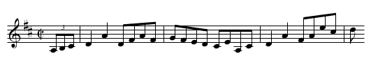 Opera Reel [2] - staff notation