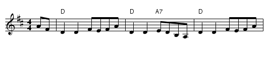 Opera Reel - staff notation