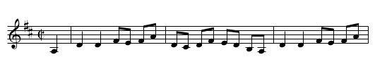 Opera Reel - staff notation
