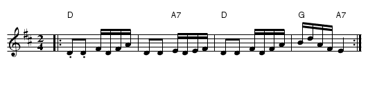 Opera Reel - staff notation