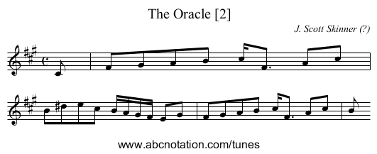 Oracle [2], The - staff notation