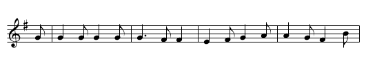 Oragho Whater Fall. JBut.446 - staff notation