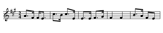Oran do'n Mharmion - staff notation
