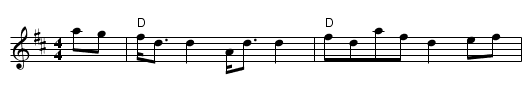 Orange and Blue - staff notation