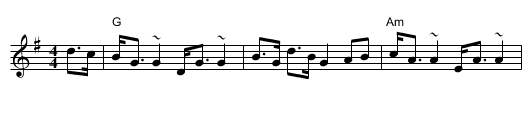 Orange and Blue - staff notation