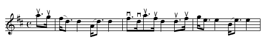 ORANGE AND BLUE - staff notation