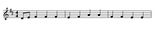 Orange And The Green - staff notation