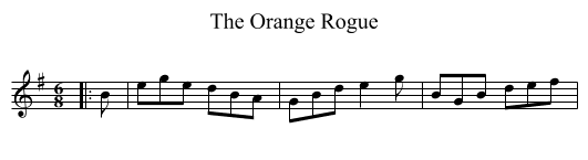 Orange Rogue, The  - staff notation