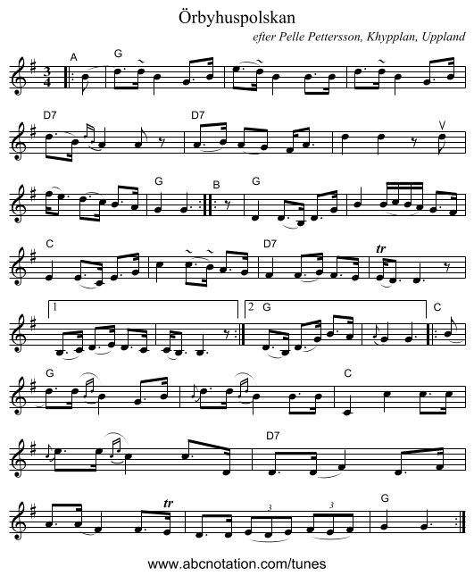 &Ouml;rbyhuspolskan - staff notation