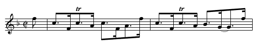 Orchall. - staff notation