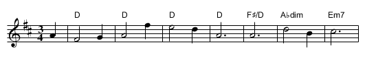 Ordale Waltz - staff notation