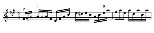 Oriental -- Hornpipe - staff notation