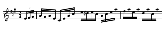 Oriental Hornpipe - staff notation
