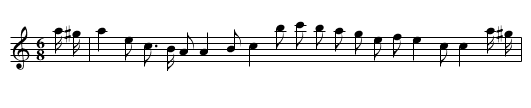 Orlabear's Maggot - staff notation
