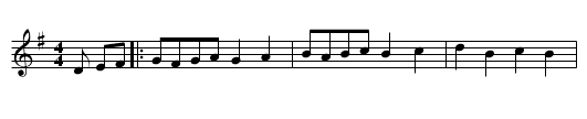 Orlando's Return - staff notation