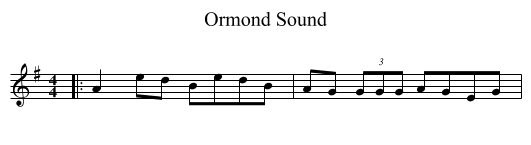 Ormond Sound - staff notation