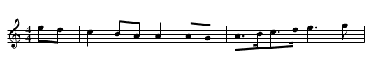 Ormond's Lament - staff notation