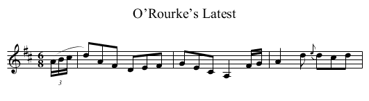 O’Rourke’s Latest - staff notation