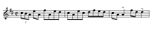 O'Rourke's Reel - staff notation