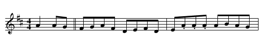 O'Rourke's - staff notation