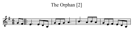 Orphan [2], The - staff notation