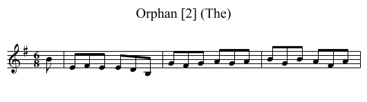 Orphan [2] (The) - staff notation