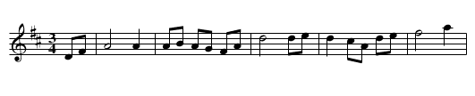 Orsavals - staff notation