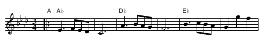 Orvetta Waltz - staff notation