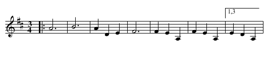 OSBORNE WALTZ - staff notation