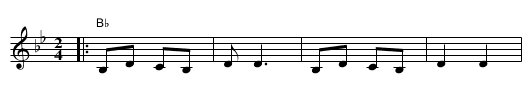 Ose Shalom [Bb] - staff notation